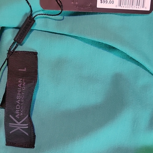 Colorblock Dress in Teal and Yellow - Picture 2 of 2